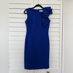 Calvin Klein Blue Sheath Dress